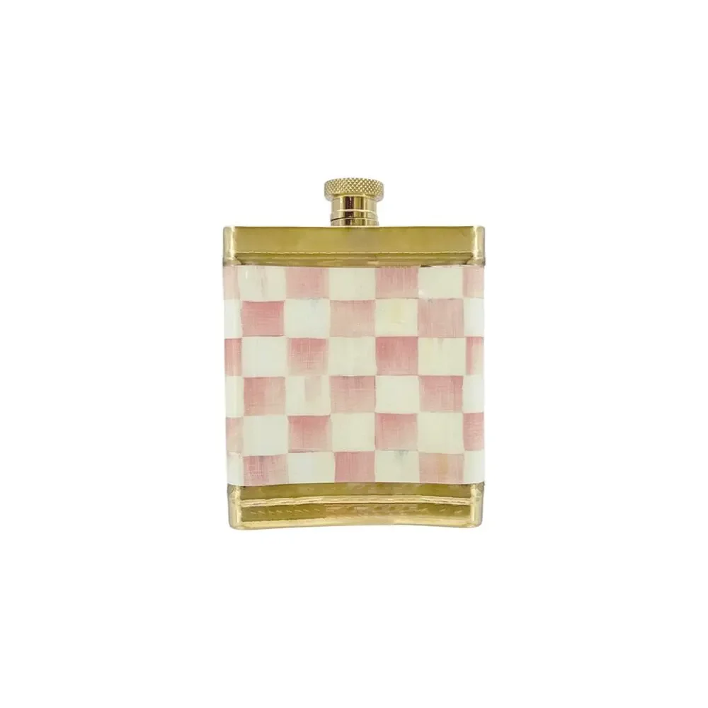 MACKENZIE-CHILDS Rosy Check 3260 Flask